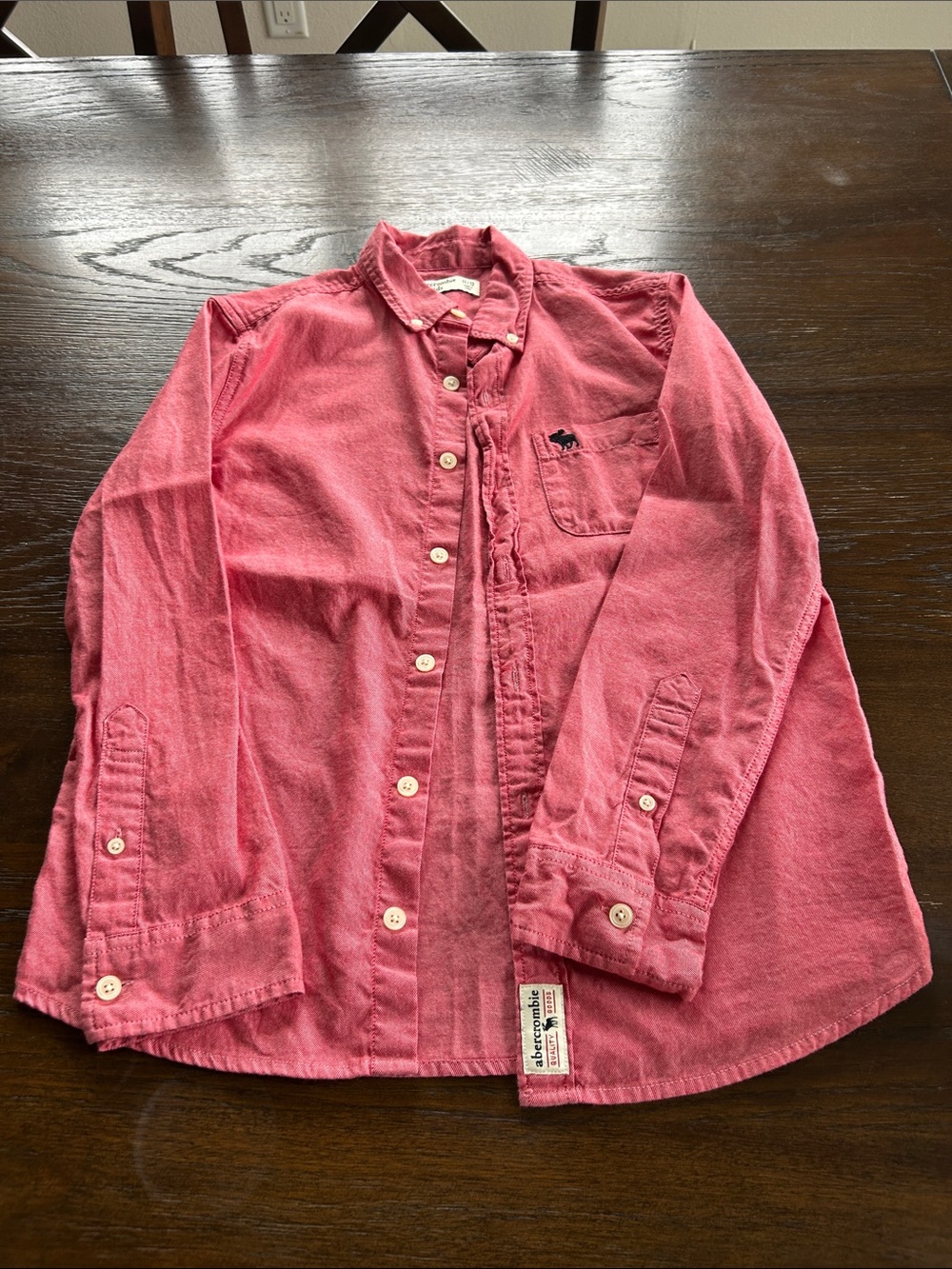 abercrombie kids Button-Down Shirt with Chest Pocket